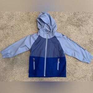 Columbia kid’s blue rain jacket size 4-5 XXS